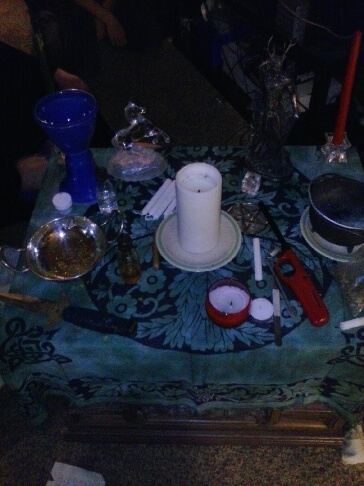 Altar for our Solstice Rite